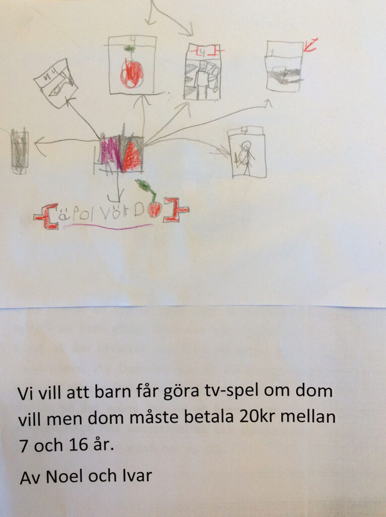 Noel och Ivars teckning.